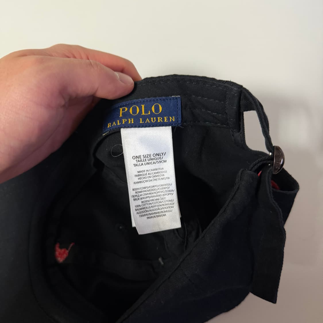 폴로 랄프로렌 블랙 볼캡 상품이미지5