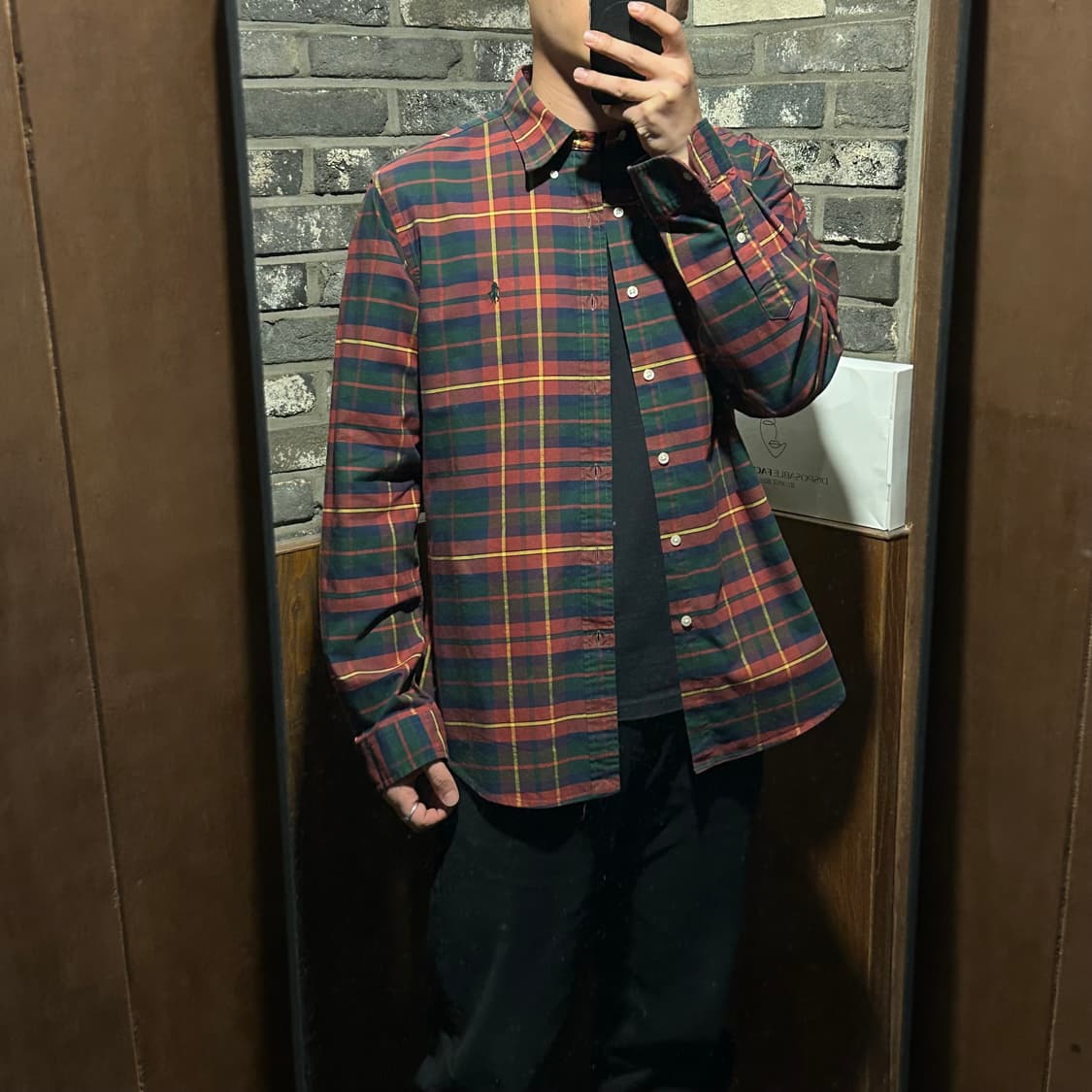 XL) 폴로 랄프로렌 클래식 체크 옥스포드 셔츠 슬림핏 상품이미지8