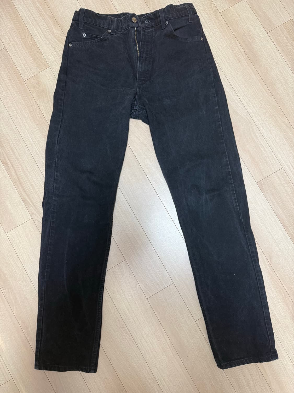 [34/36]USA🇺🇸 리바이스505 오렌지탭 흑청 상품이미지1