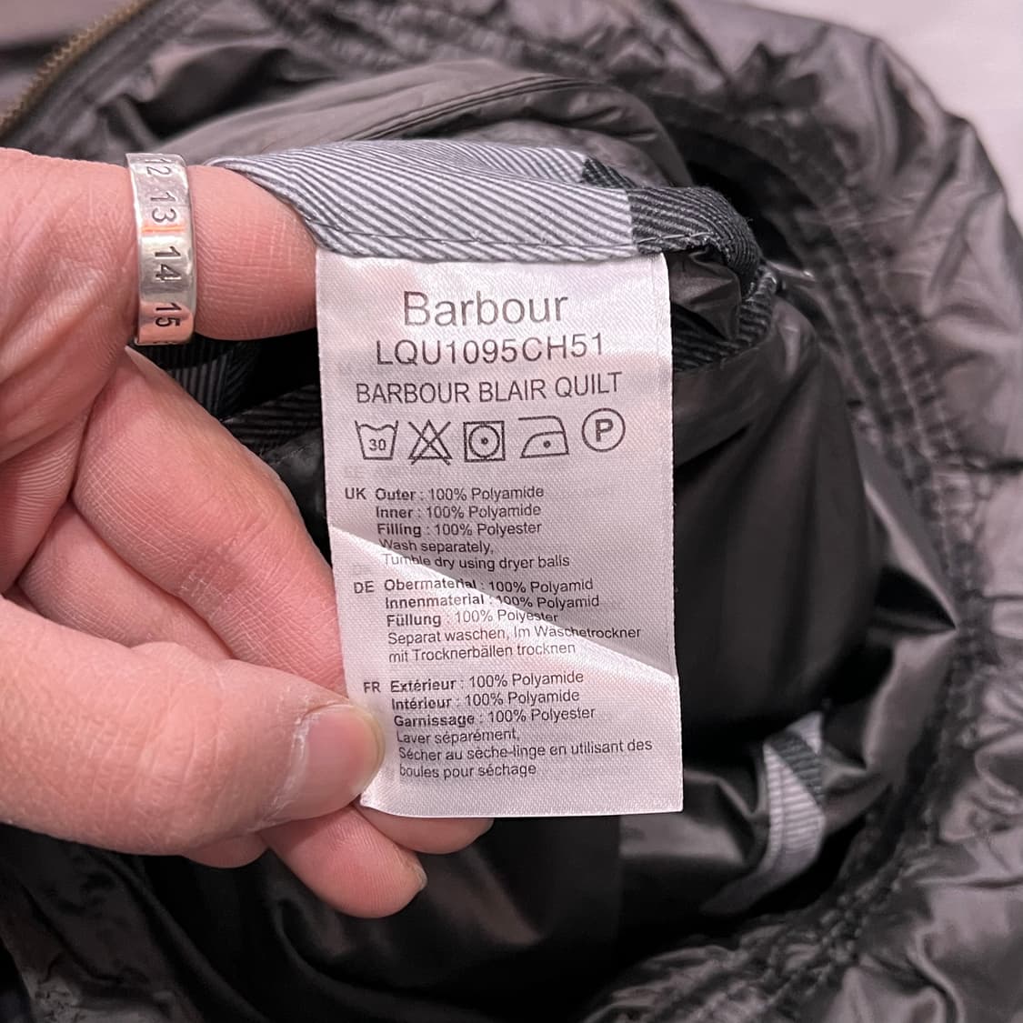  바버 퀼티드 후드 롱패딩 y15238 상품이미지7