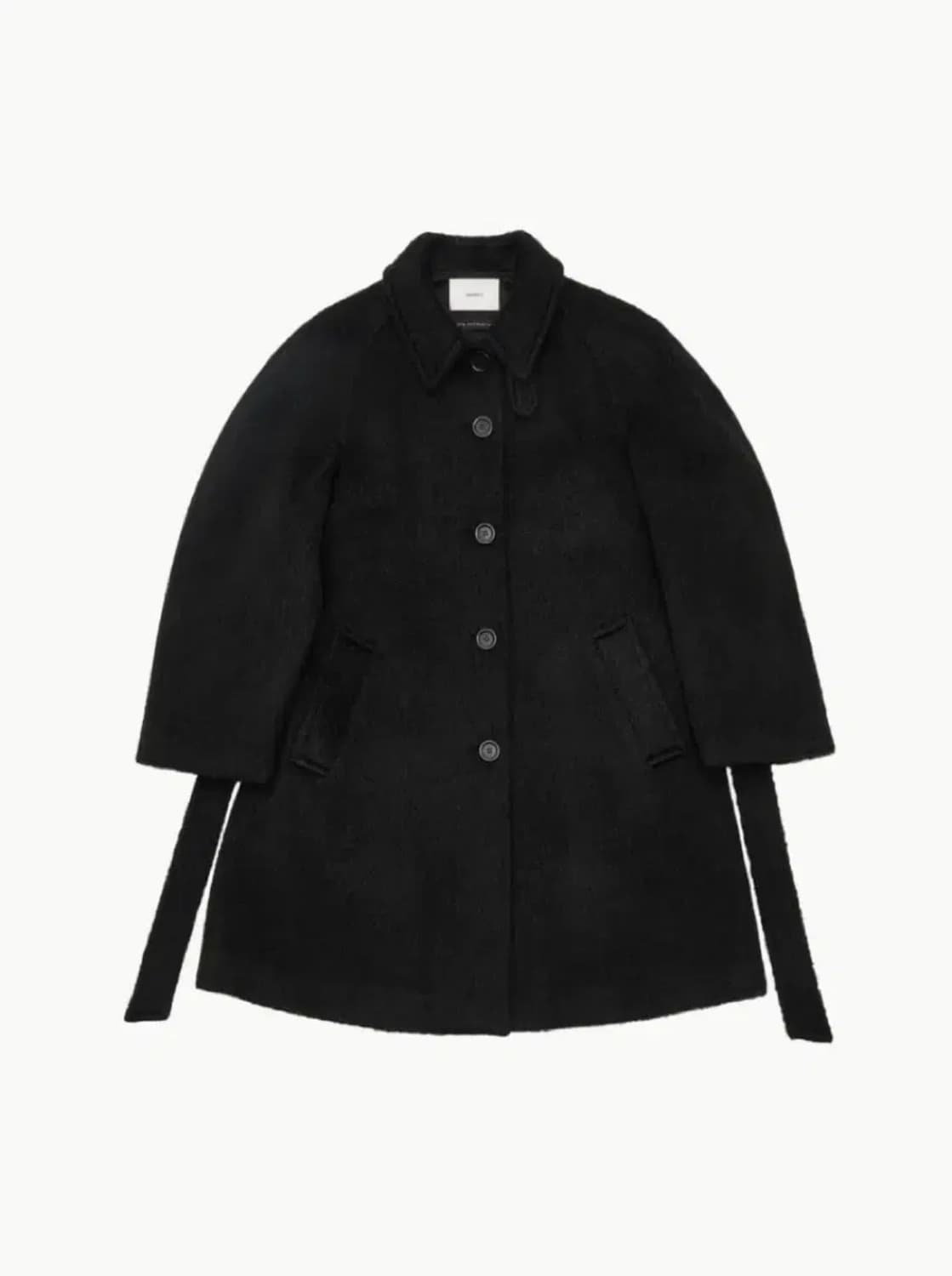 아모멘토 알파카 코트 블랙 0사이즈  상품이미지2