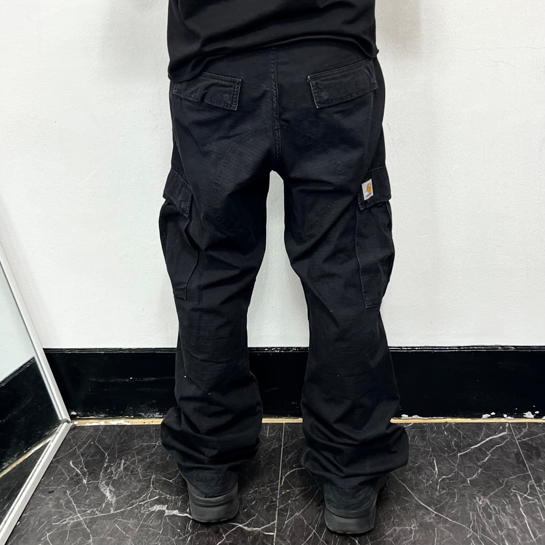 칼하트 WIP 에비에이션 카고팬츠 블랙 상품이미지3