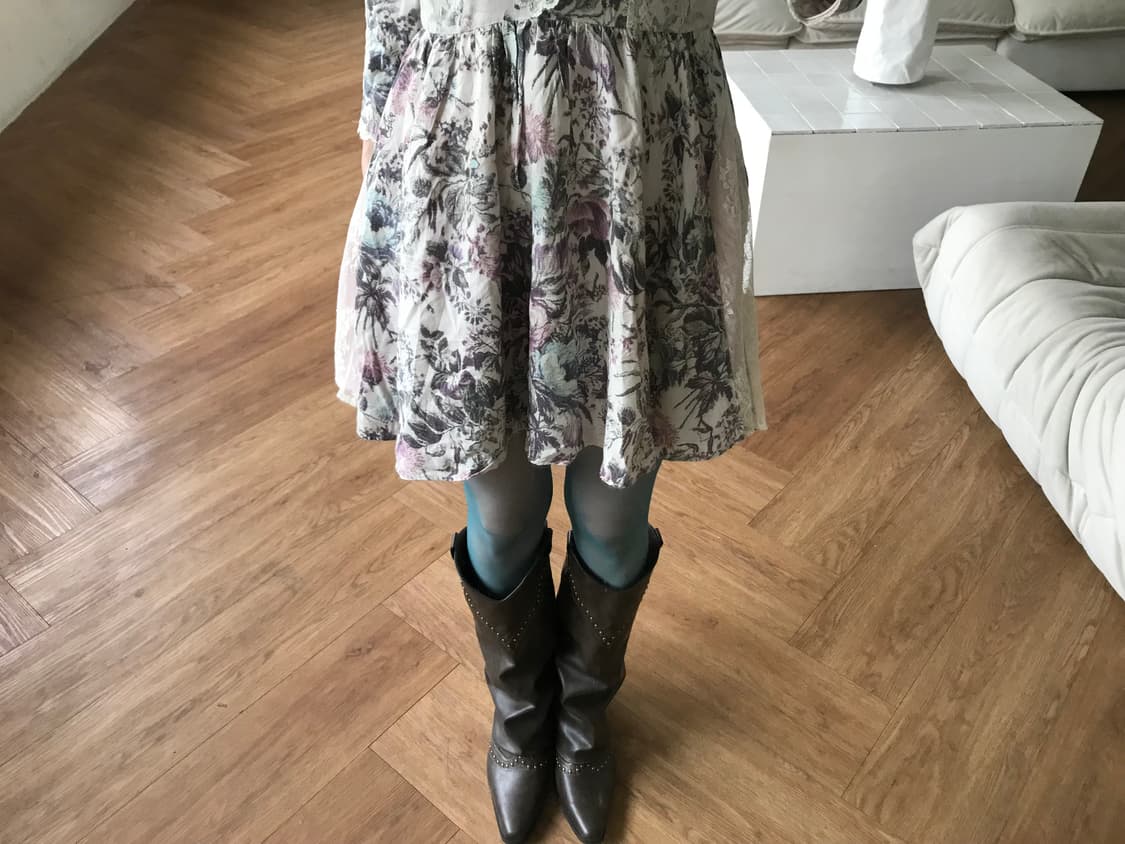 vintage pattern lace one-piece 상품이미지6