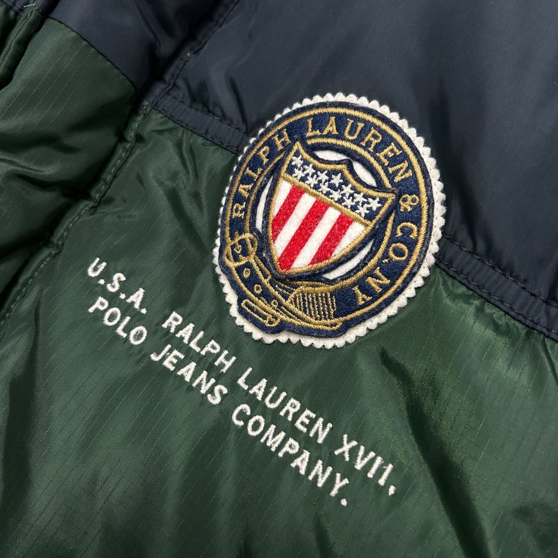폴로 성조기 빅로고 덕다운 패딩(XL) 상품이미지2