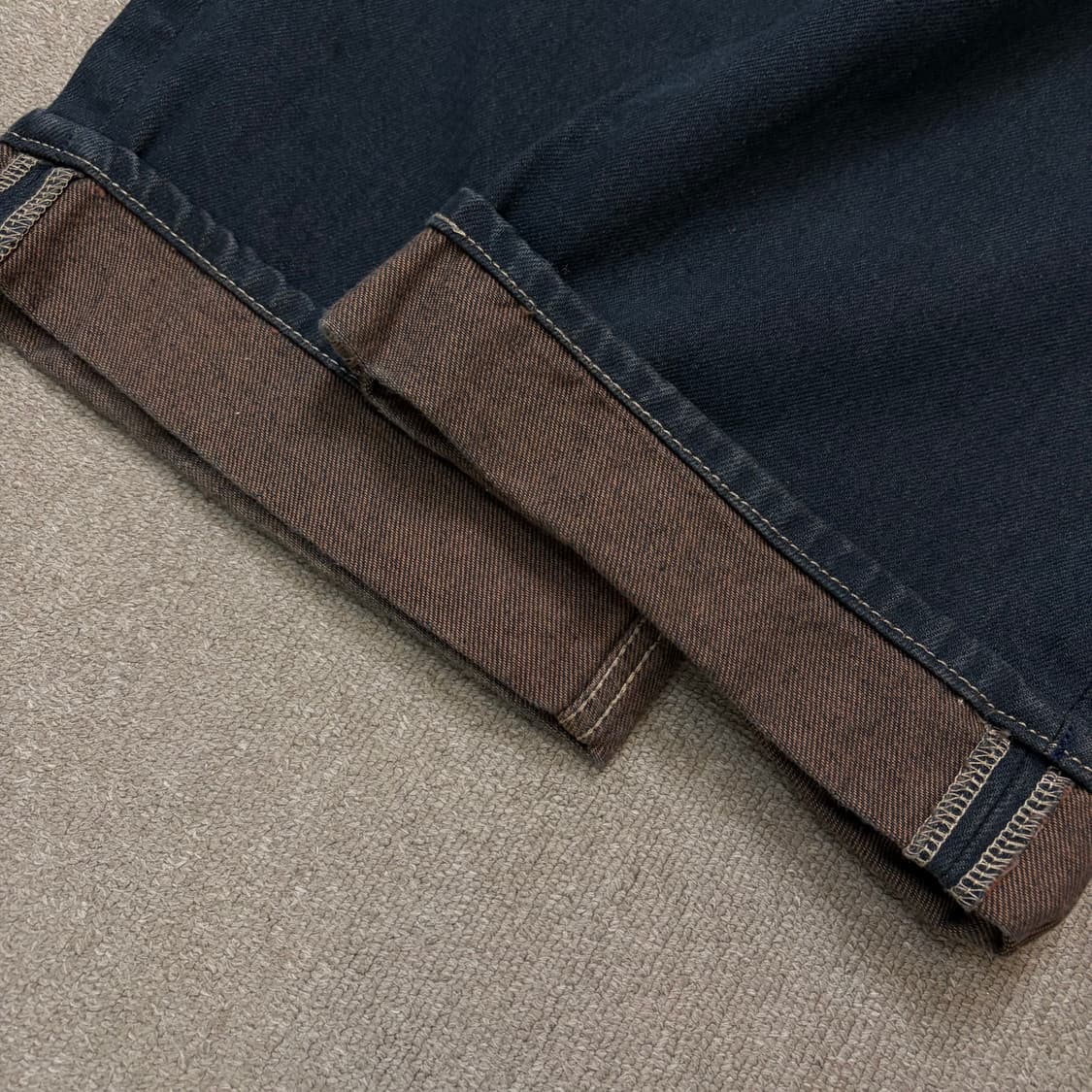 zara 자라 미드라이즈 와이드 플레어 흑청 데님  상품이미지4