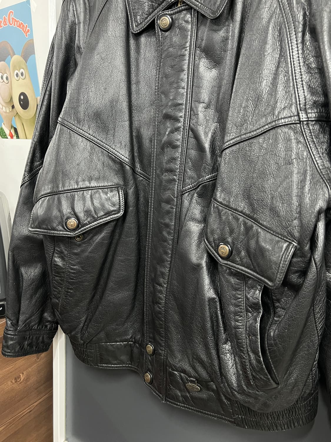 Dinno 디노 90s A-2 빈티지 소가죽 레더자켓 상품이미지3