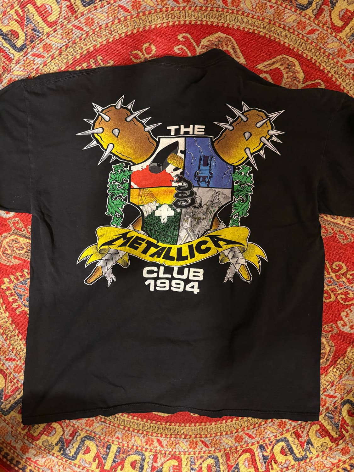 90s 메탈리카 클럽 밴드티셔츠 브로컴택 xl 상품이미지3