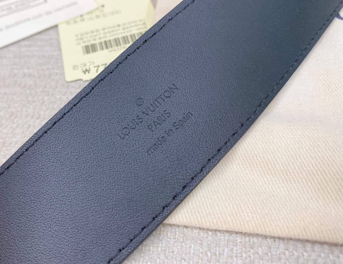 루이비통 LV 이니셜 벨트 에삐 블랙 벨트 90 사이즈(컨디션굿) 상품이미지7