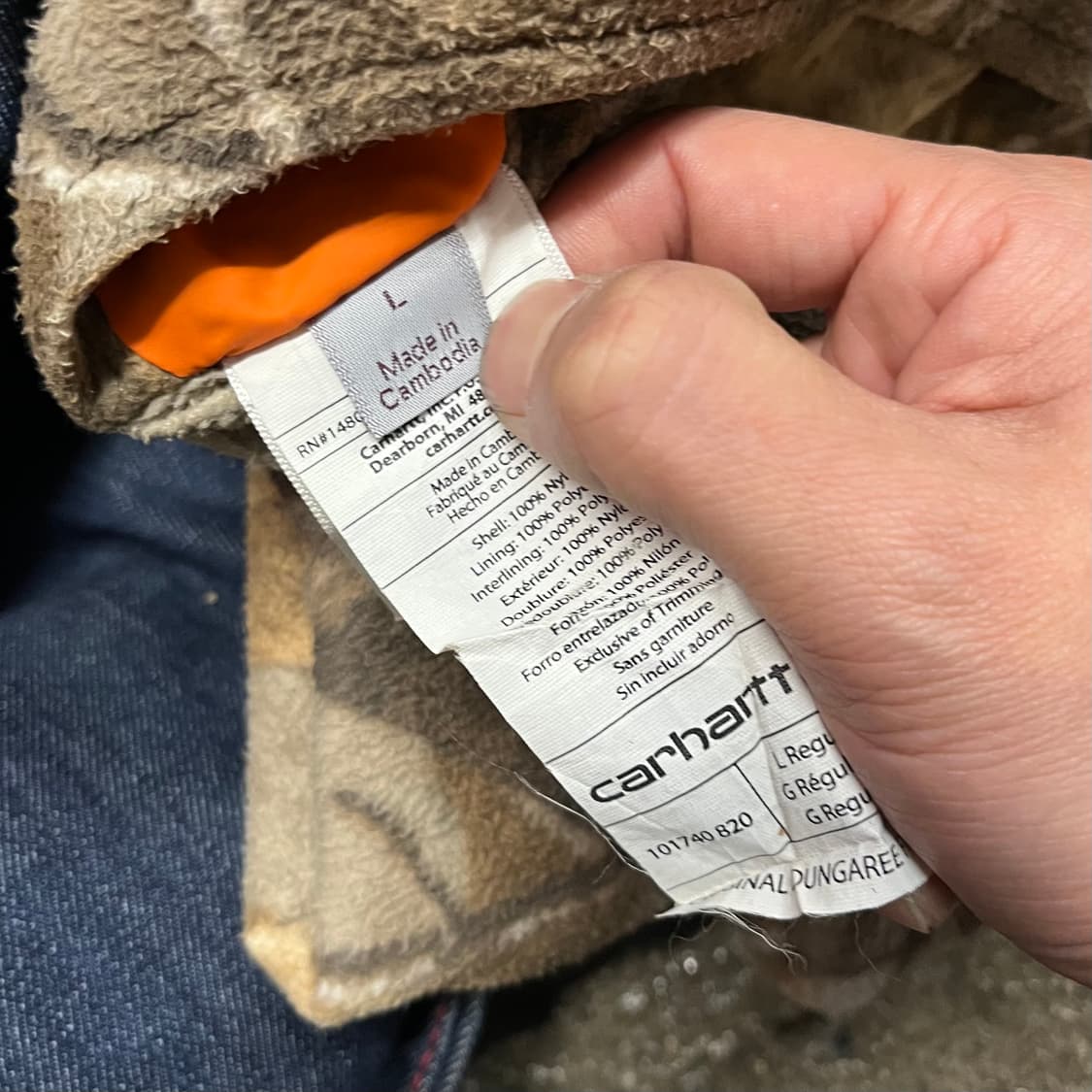 Carhartt 리얼트리 리버시블 후리스 자켓(105) 상품이미지6