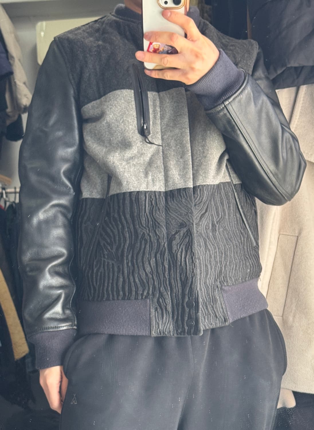 희귀!! 나이키 르브론 디스트로이어 소가죽 바시티 자켓 M 상품이미지3