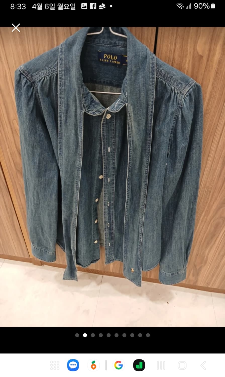 랄프로렌 리본타이 청 데님 자켓 상품이미지1