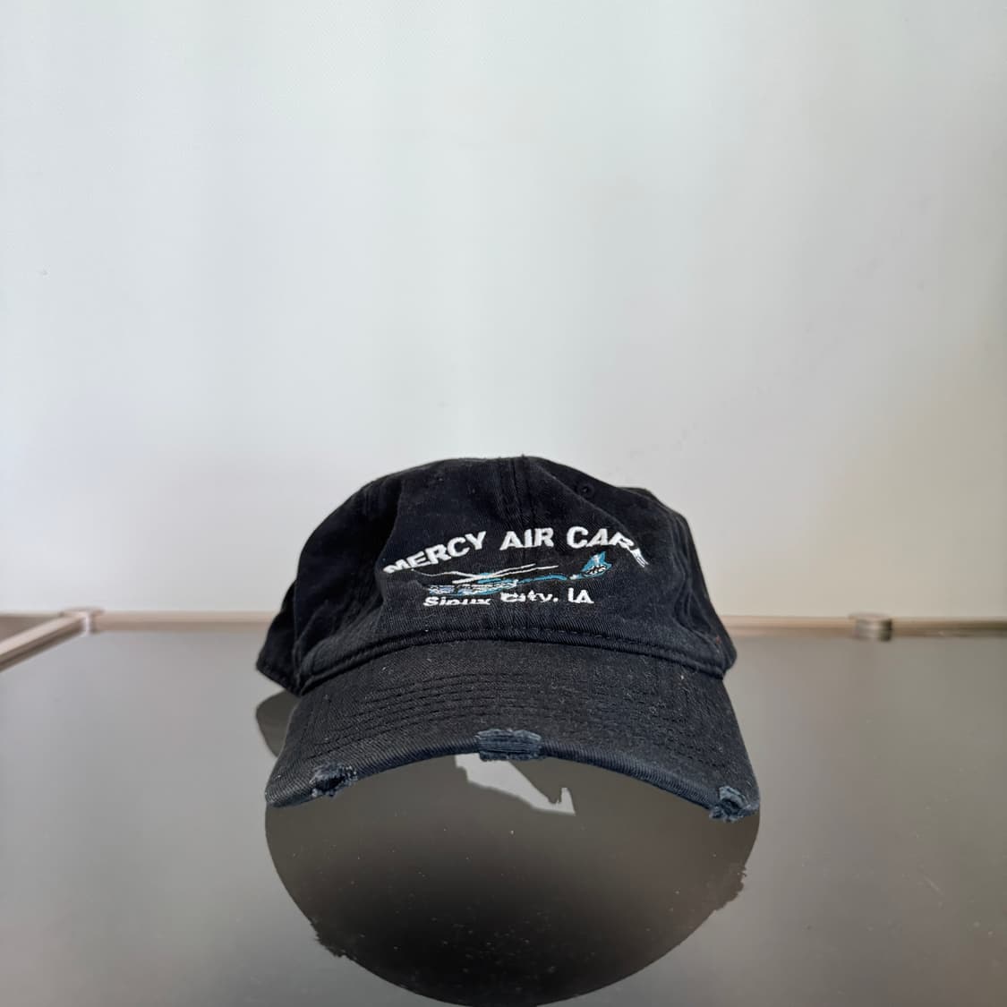 USA 블랙 데미지 빈티지 모자 볼캡 vintage cap  상품이미지2