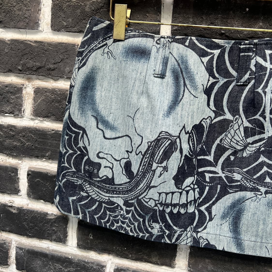 Sexy dynamite 스컬 데님 스커트 상품이미지2