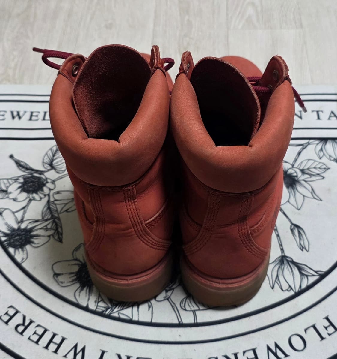 [255~260]팀버랜드 6인치 워터프루프 레드 부츠 상품이미지3