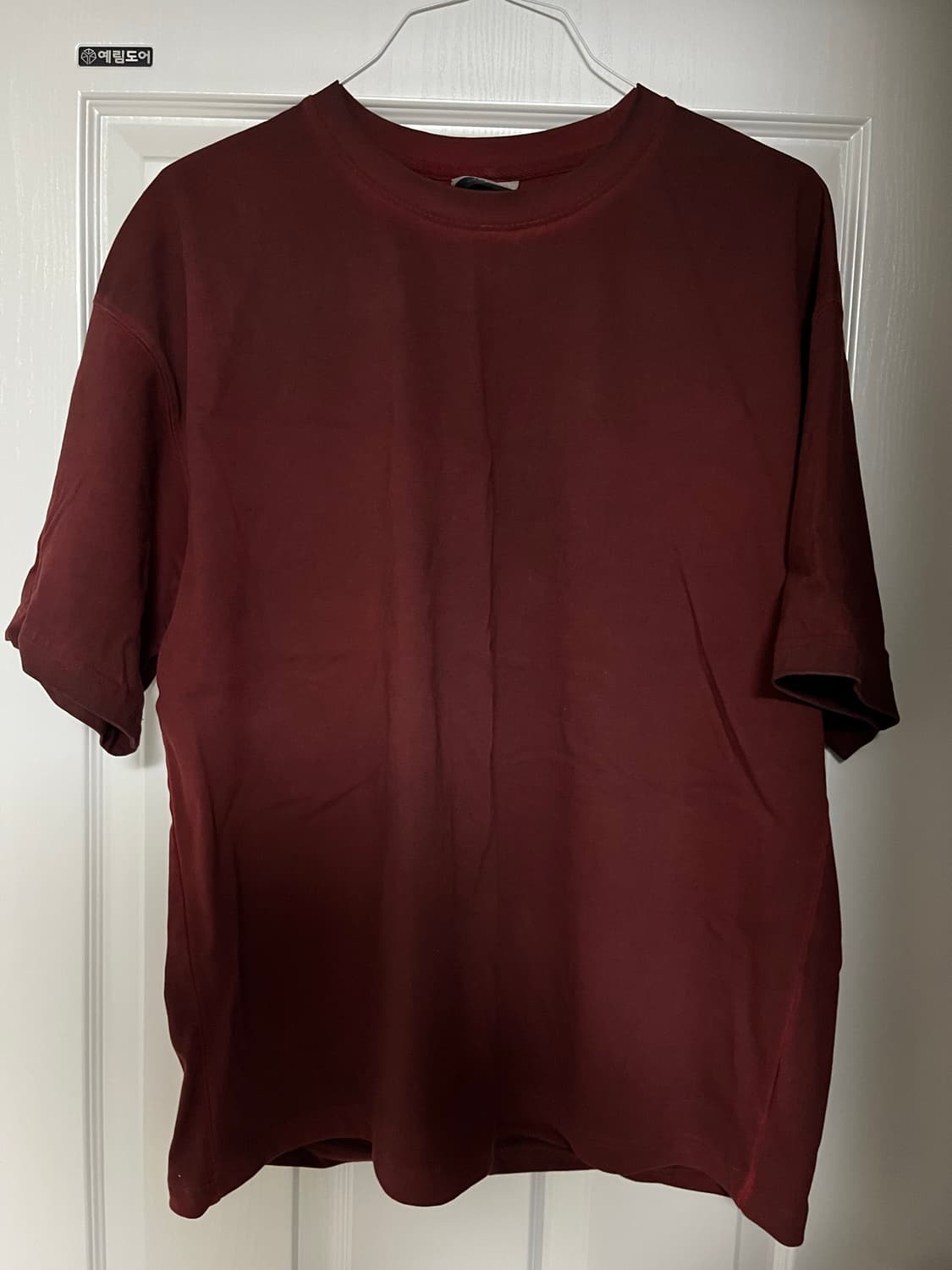 소버먼트 머드 다잉 반팔티 버건디(M) 상품이미지3
