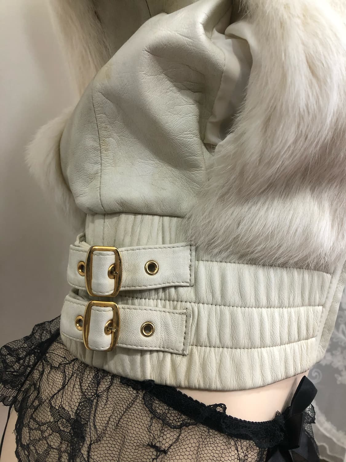 GGPX rabbit fur hooded zip up jacket  상품이미지7