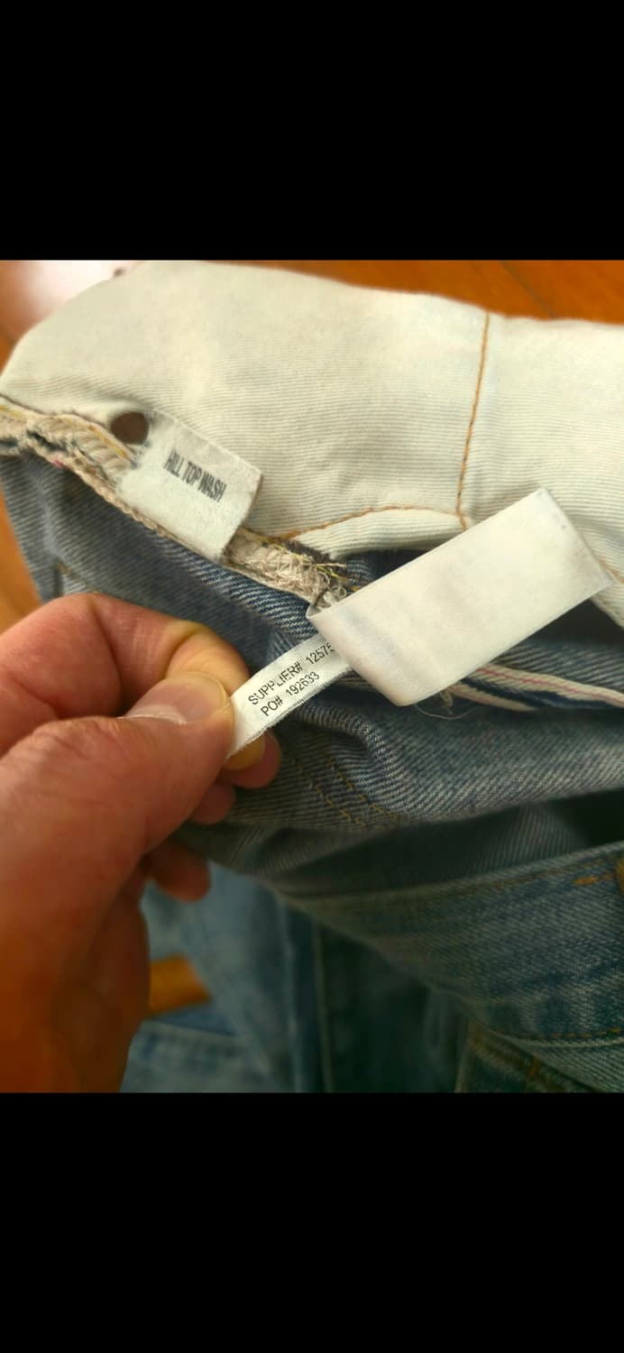 rrl 힐 탑 워시 로우 스트레이트 워싱데님 32/30 상품이미지7