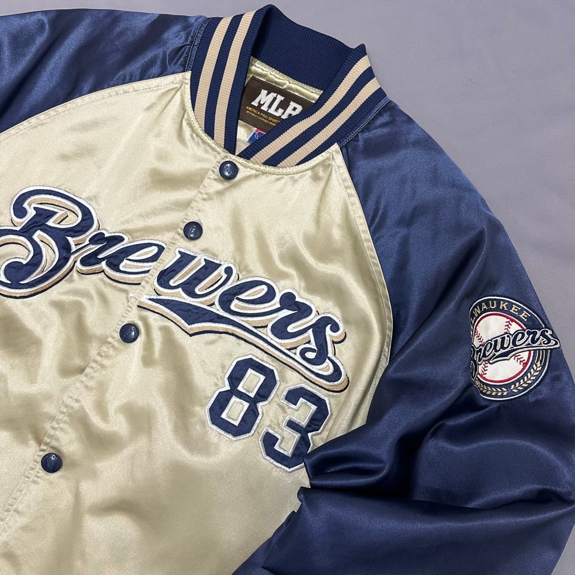 MLB 00s 올드스쿨 밀워키 브루어스 야구점퍼 100 상품이미지4