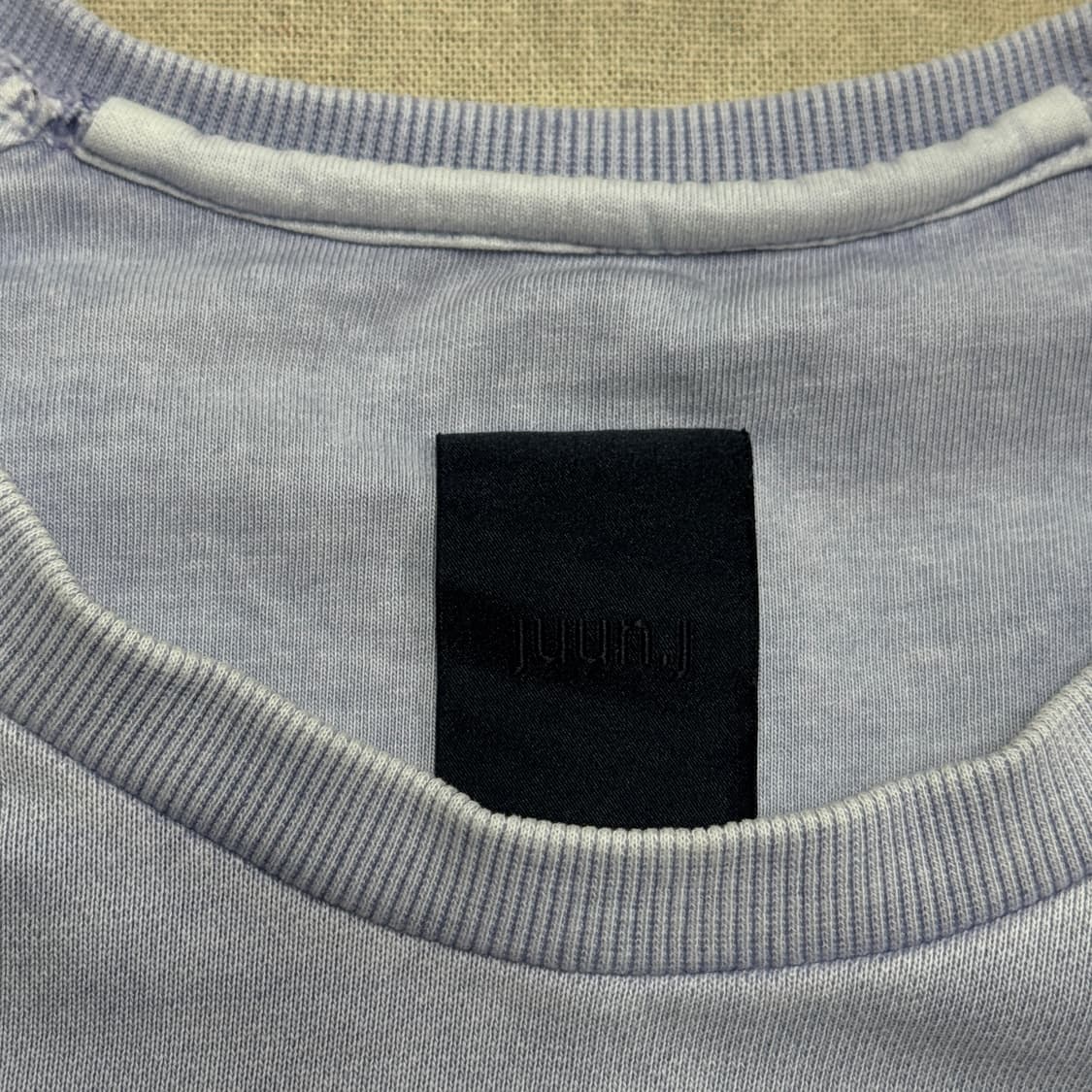 준지 21s 가먼트다잉 피그먼트 라벤더 맨투맨 L 상품이미지4