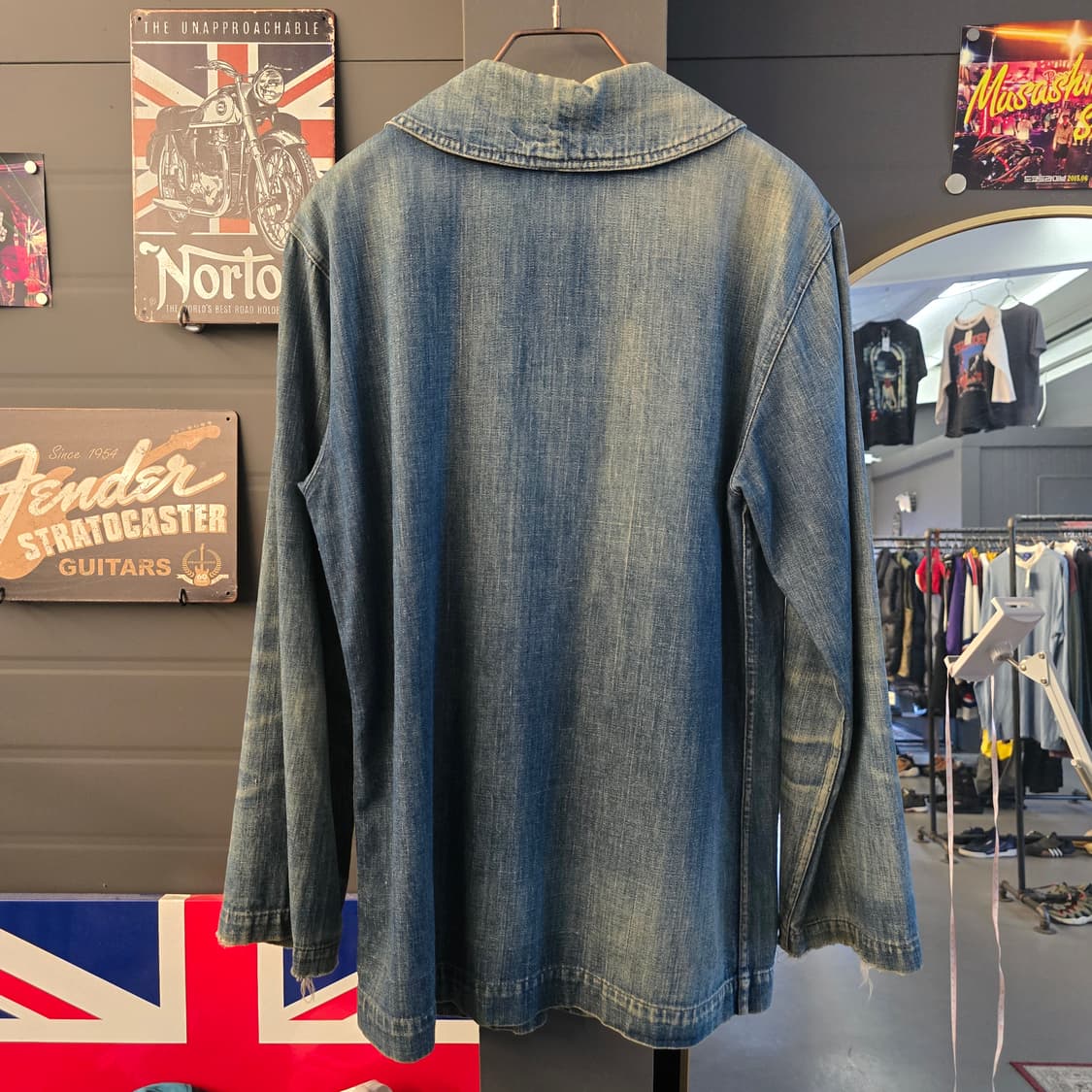 60s to 70s EDWIN커버올 자켓 워크 자켓 빈티지 데님 자켓 상품이미지2