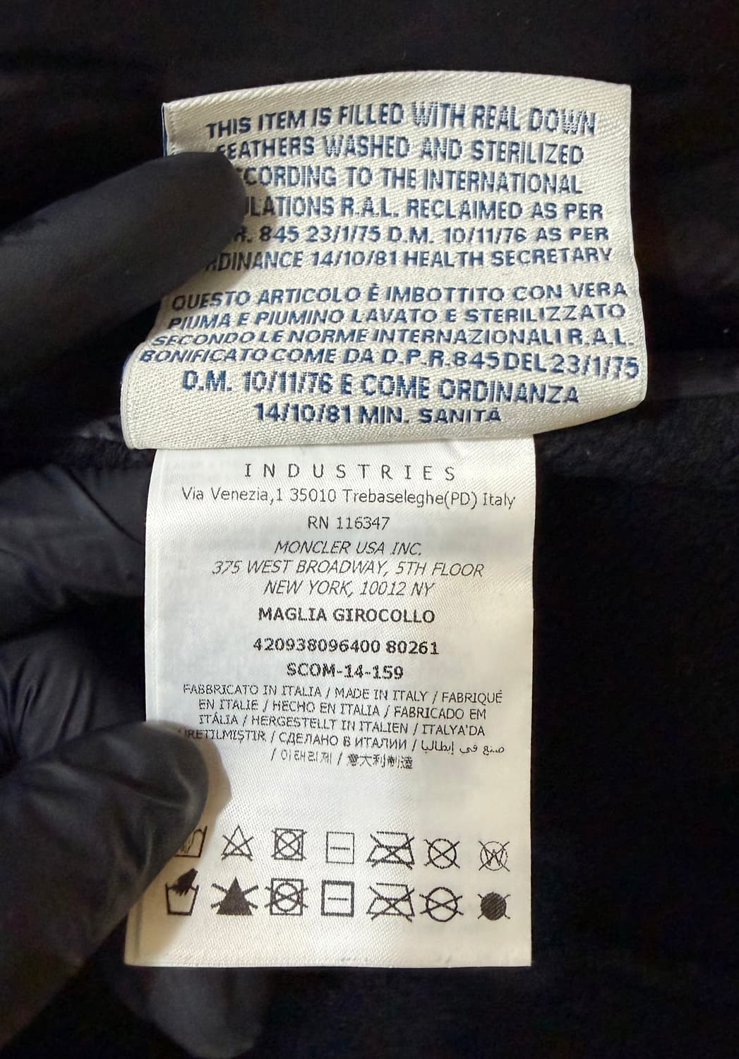 몽클레어 정품 여성 니트패딩 블랙 상품이미지7