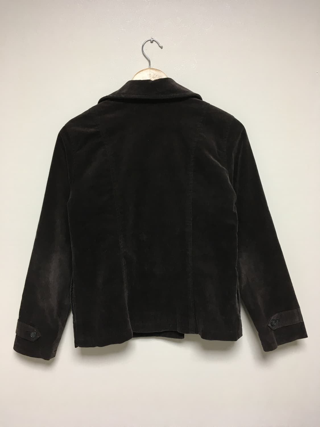 vintage velvet double jacket dark brown 상품이미지6
