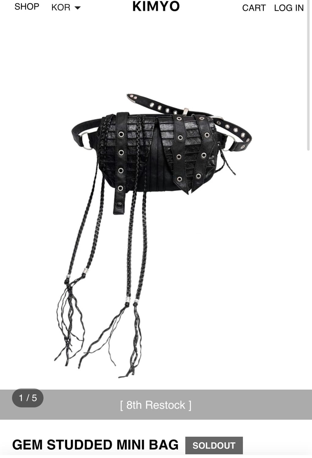 구해요 키묘 GEM STUDDED MINI BAG  상품이미지1