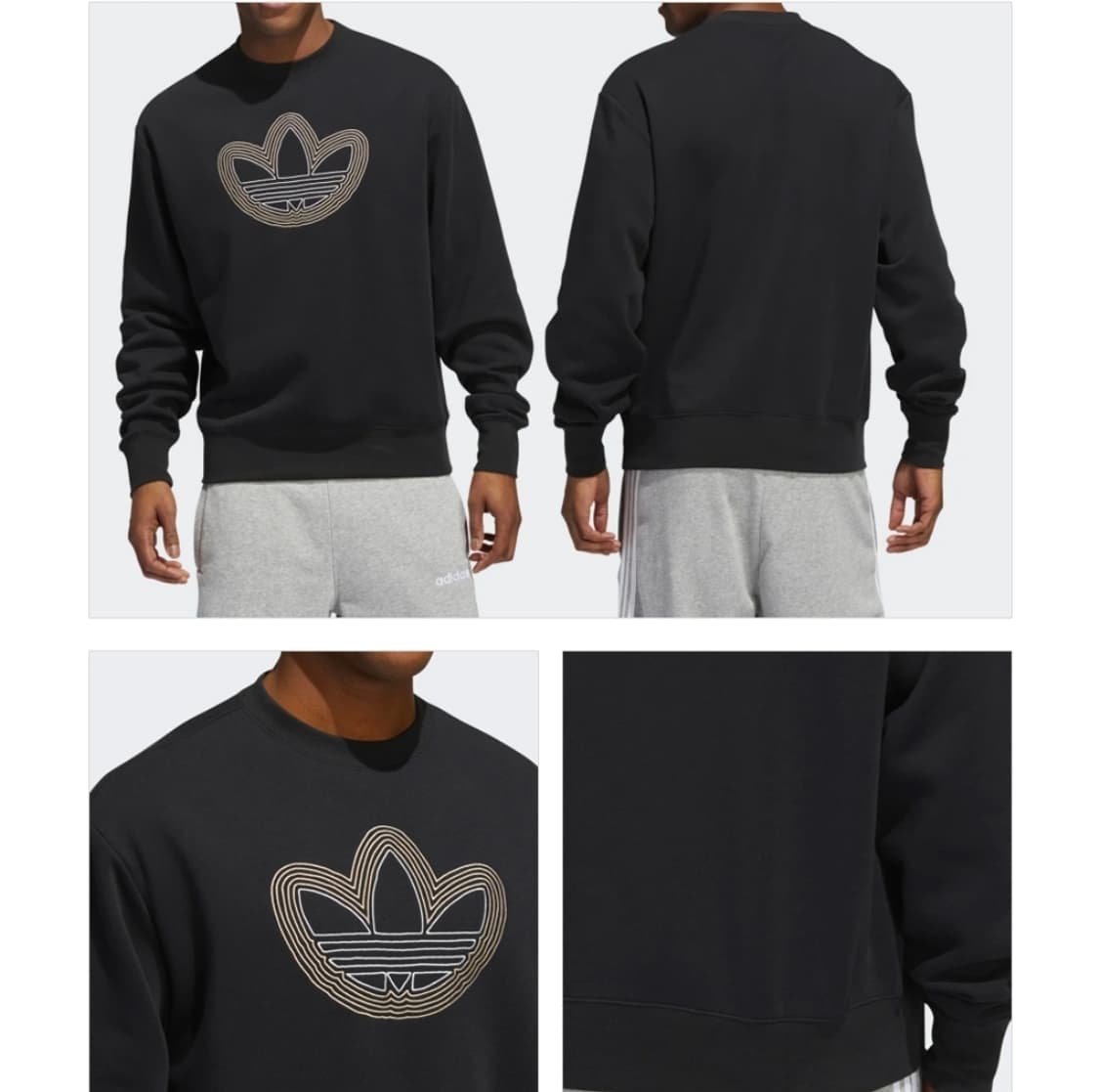 아디다스 트레포일 자수 맨투맨 L 상품이미지2