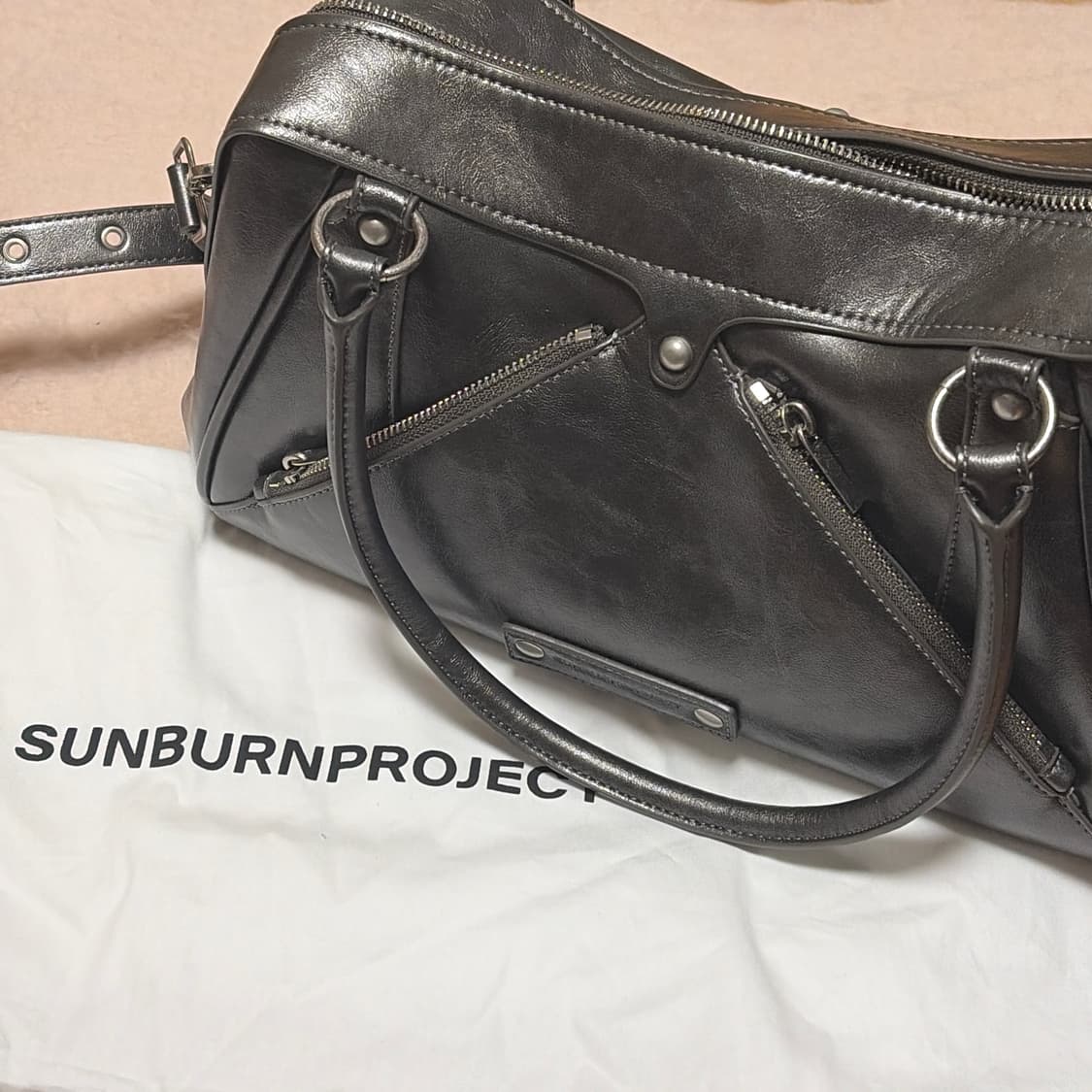 썬번프로젝트 Leather M.O.S bag(METAL) 상품이미지1