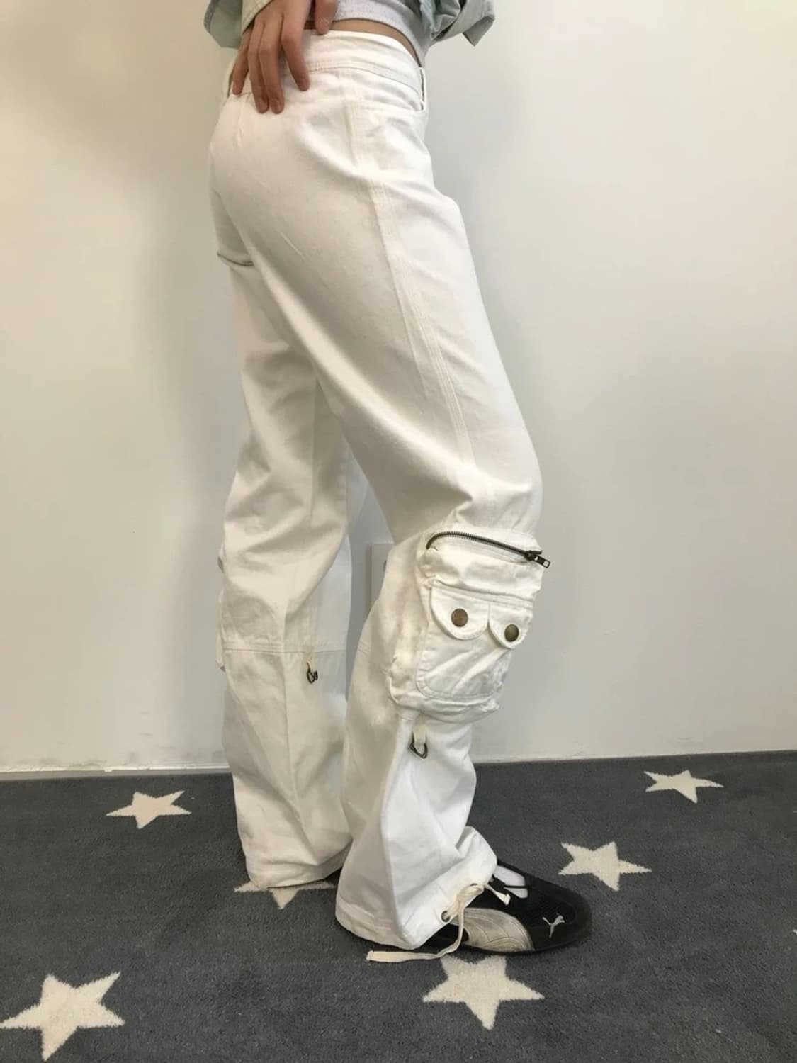 Japanese Y2K Multi Pocket Cargo Pants 상품이미지2