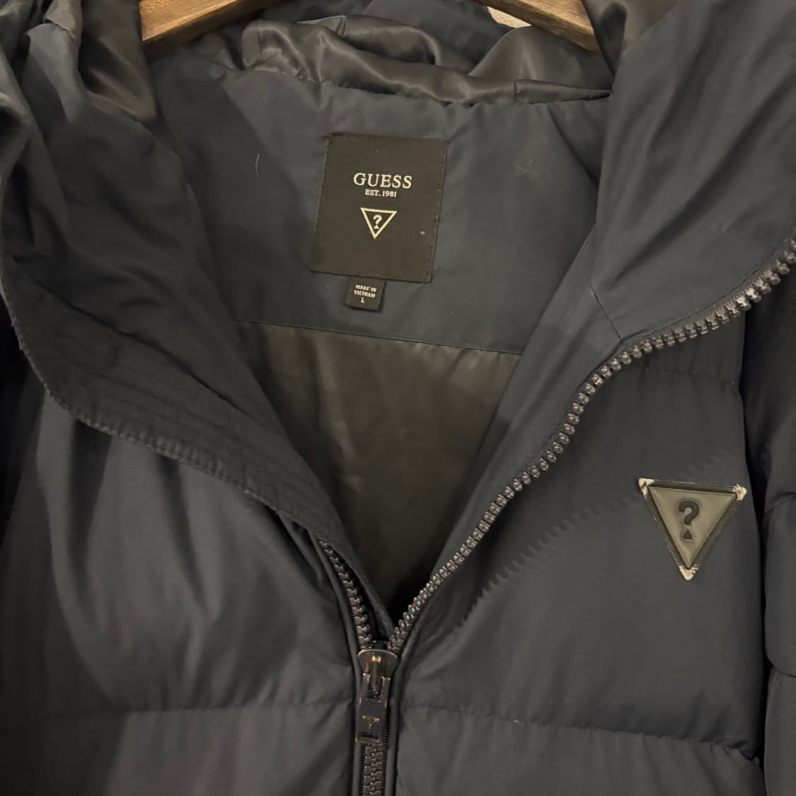 게스 네이비 롱패딩 남성용 100(L) 상품이미지7