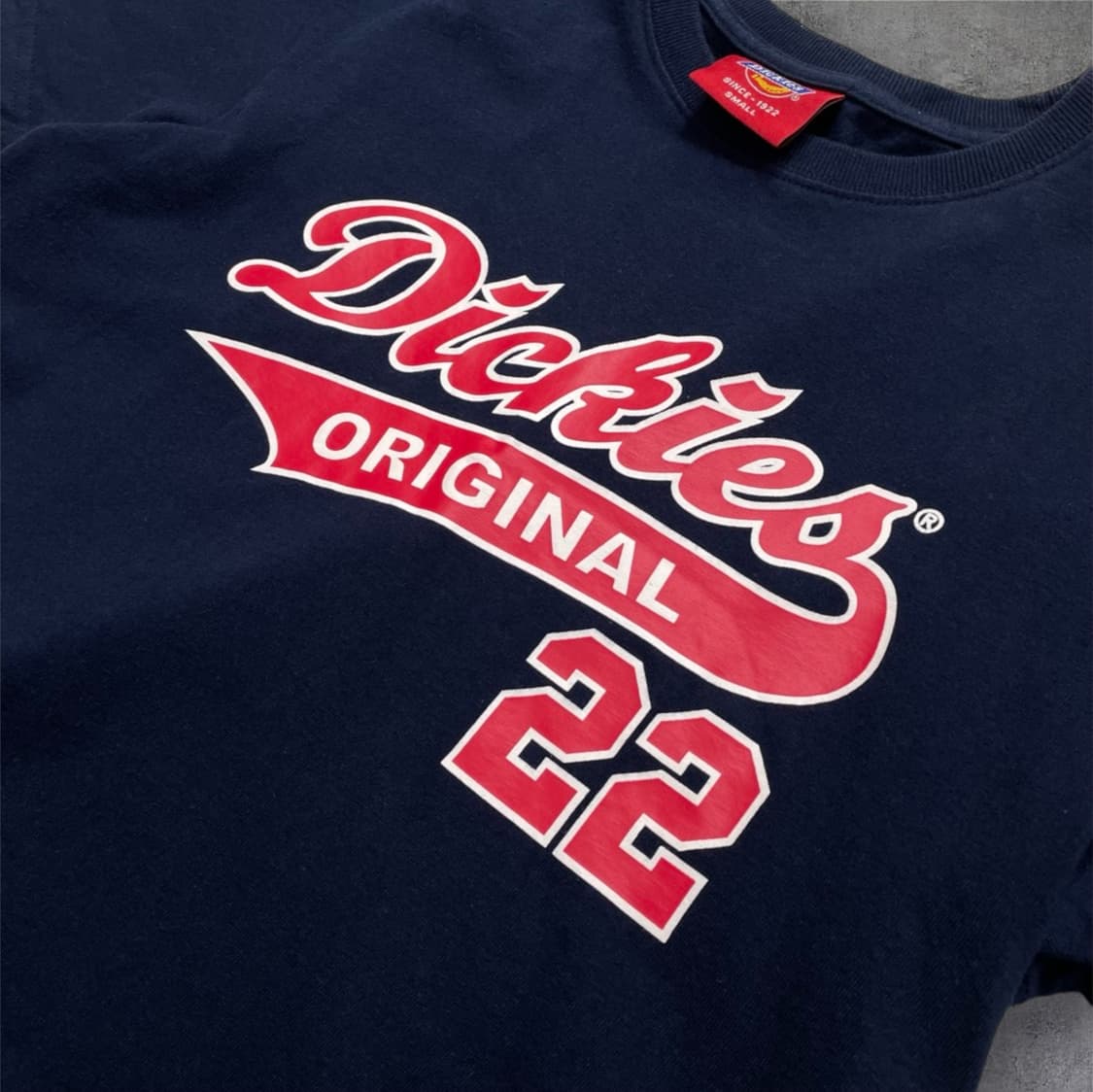 디키즈 Dickies 네이비 오리지널 22 프린팅 반팔 티셔츠 S(90) 상품이미지4