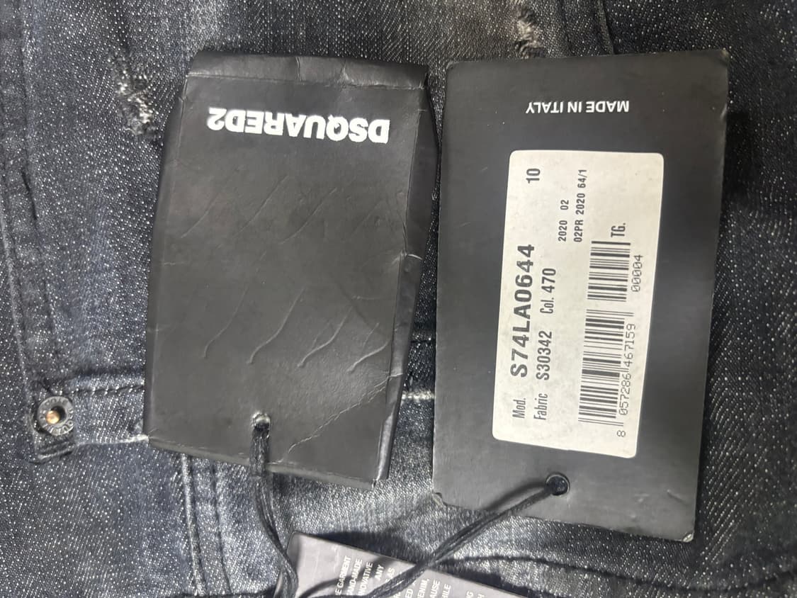 정품)디스퀘어드2 흑청 데님 52사이즈  상품이미지5