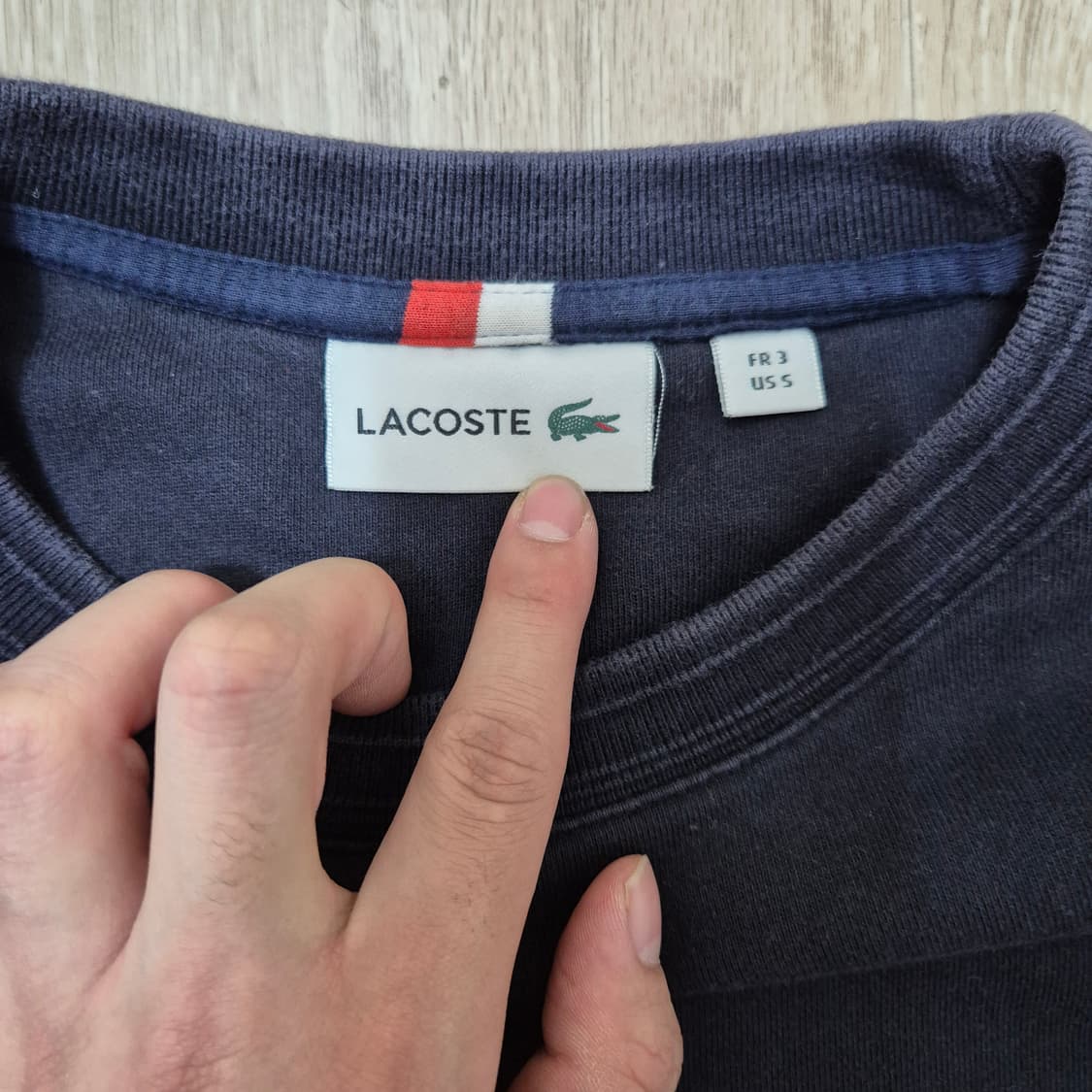 라코스테 자수 로고 와펜 맨투맨 상품이미지5
