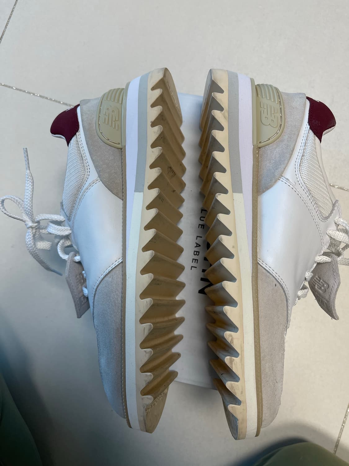 도쿄 디자인 스튜디오 X 뉴발란스 574 화이트 버건디 280  상품이미지6