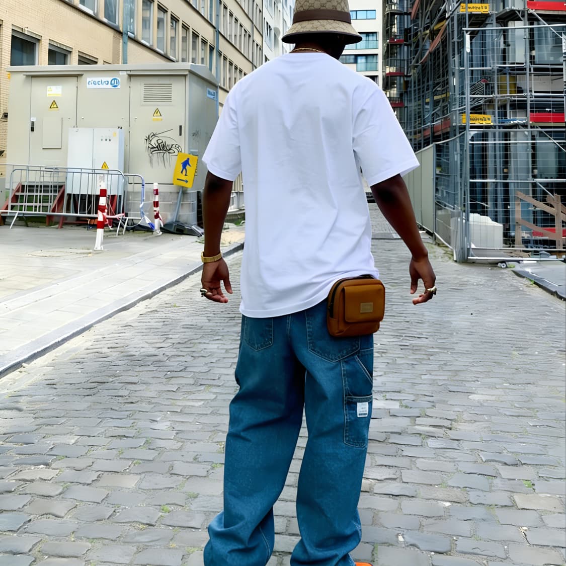 [새상품 L사이즈] 트렌디 커스텀 Kanye 문구 프린트 반팔 상품이미지7