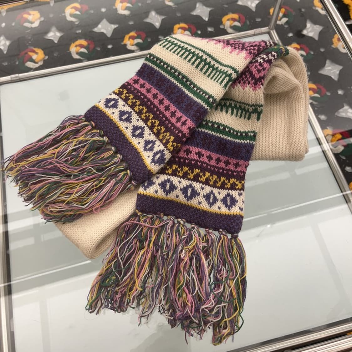 빈티지 노르딕 보헤미안 에스닉패턴 목도리 머플러 C07114 상품이미지3