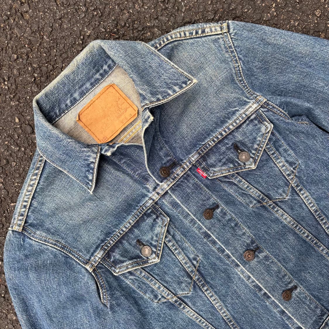 90~00년대 일본 리바이스 557 빅e 트러커 상품이미지4