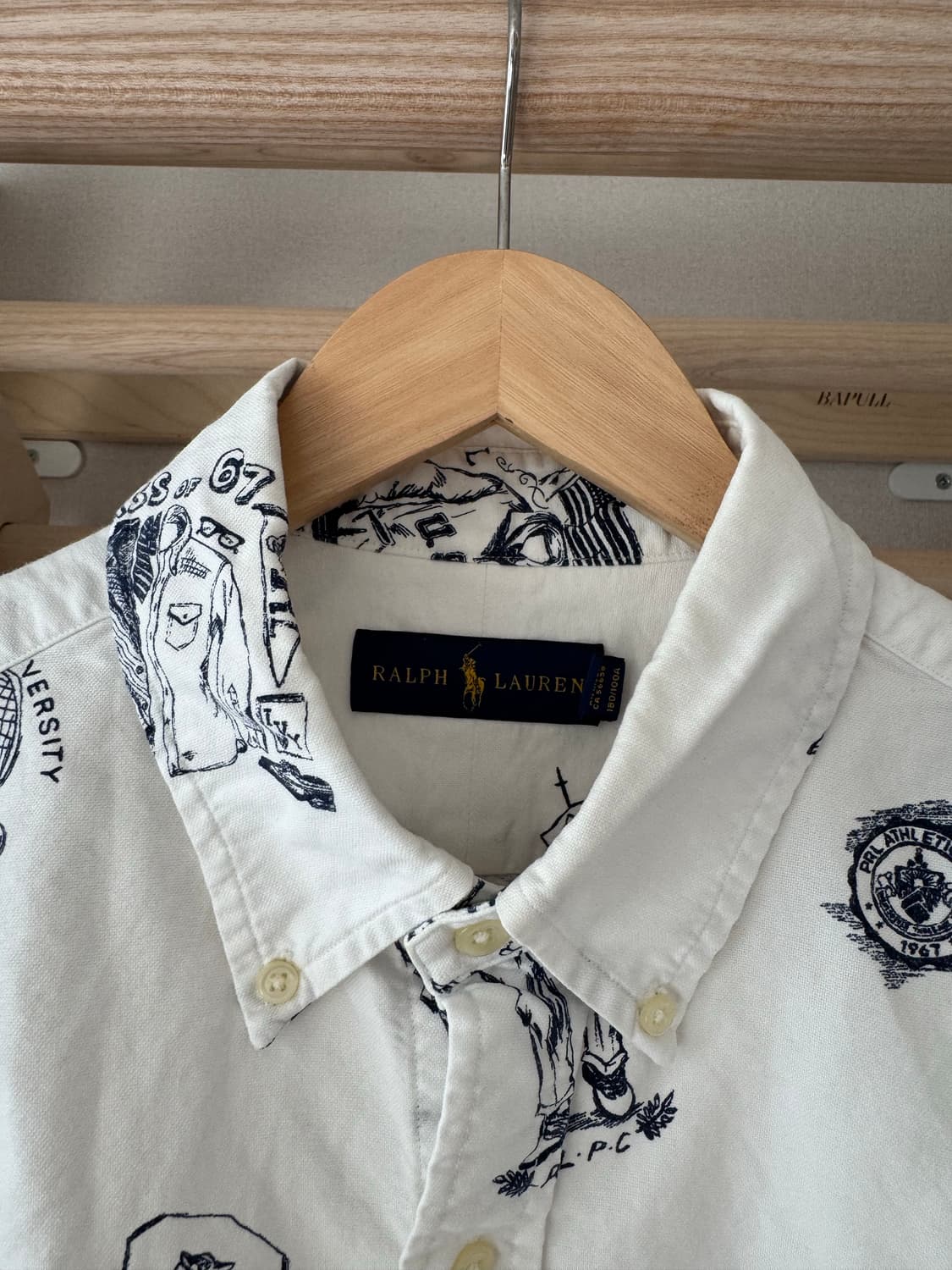 폴로 아이비리그 프린팅 셔츠 프레피룩 상품이미지2
