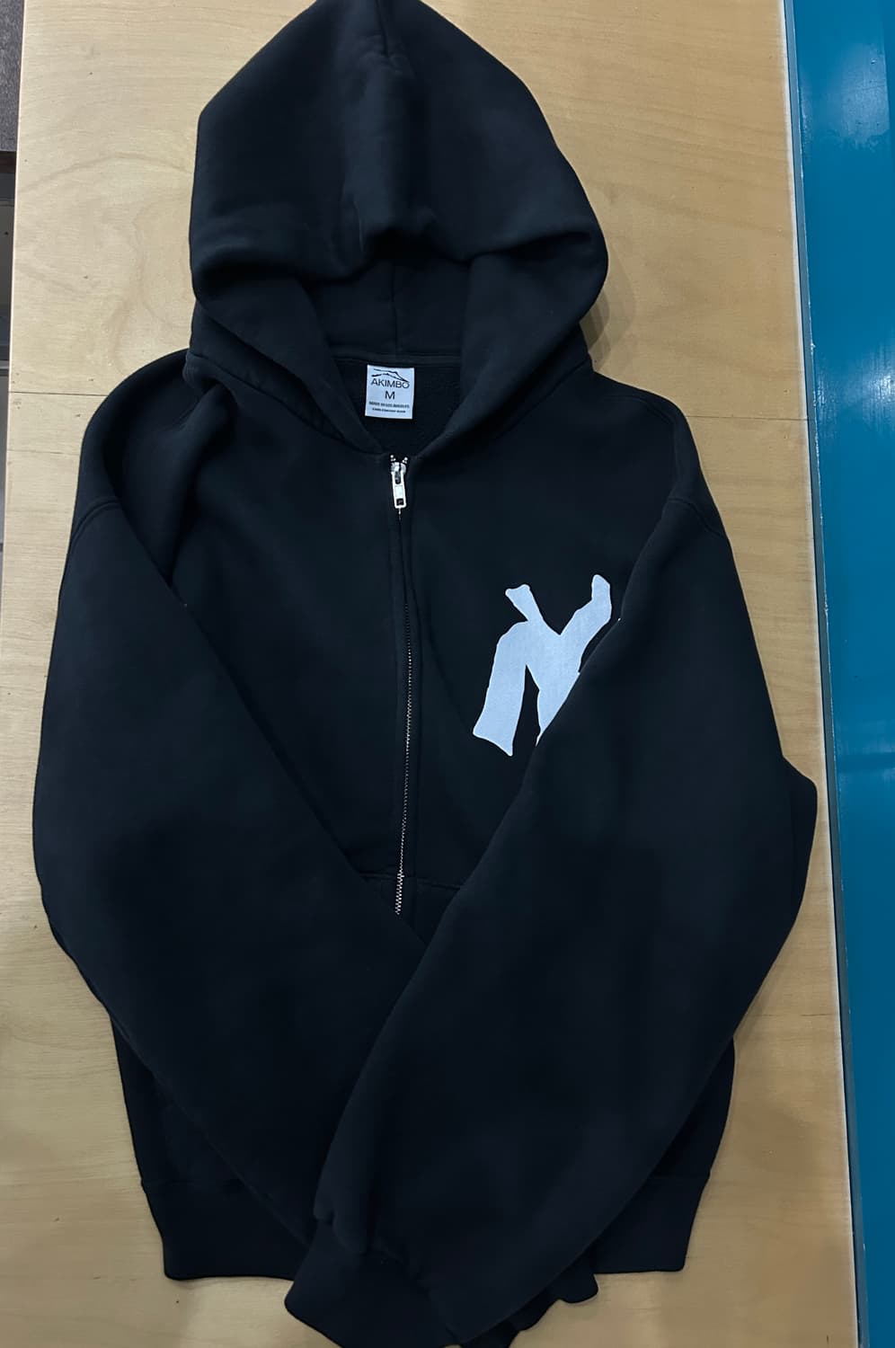 아킴보클럽 NY 후드집업 black 상품이미지3