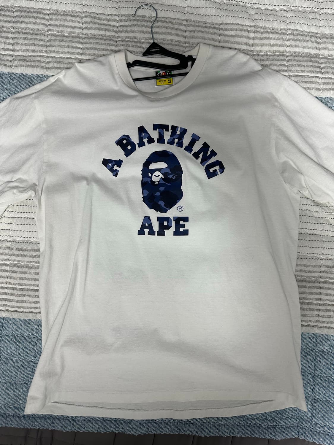 BAPE 베이프 카모 컬리지 티셔츠 XL 상품이미지2