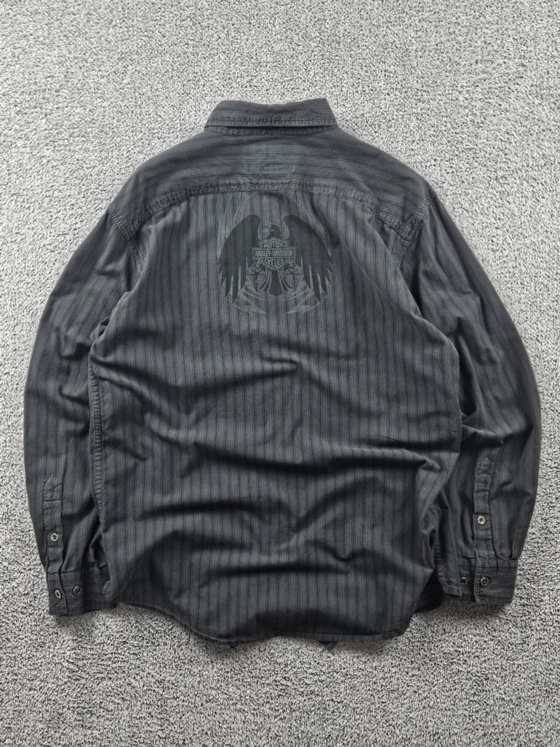 할리데이비슨 스트라이프 포켓 바이커 셔츠 ( M ) / 10715 상품이미지5