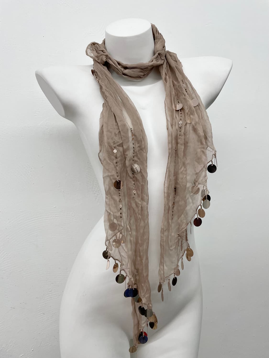 페어리 실크 비즈 머플러 상품이미지1