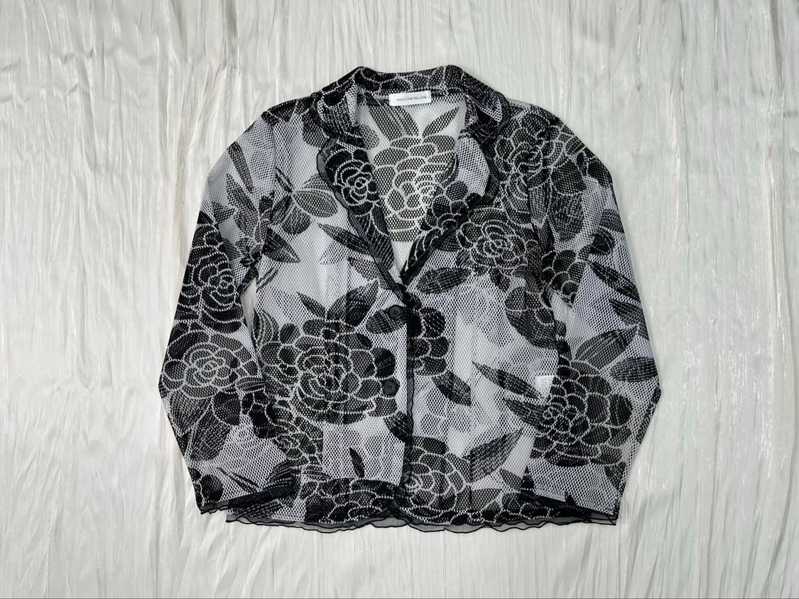 Black rose net jacket 상품이미지3