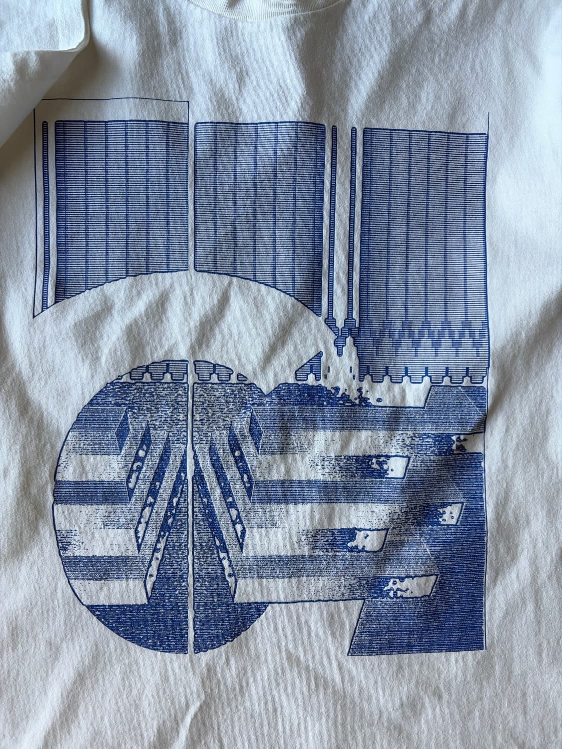 카브엠트 티셔츠 화이트/블루 XL 상품이미지4