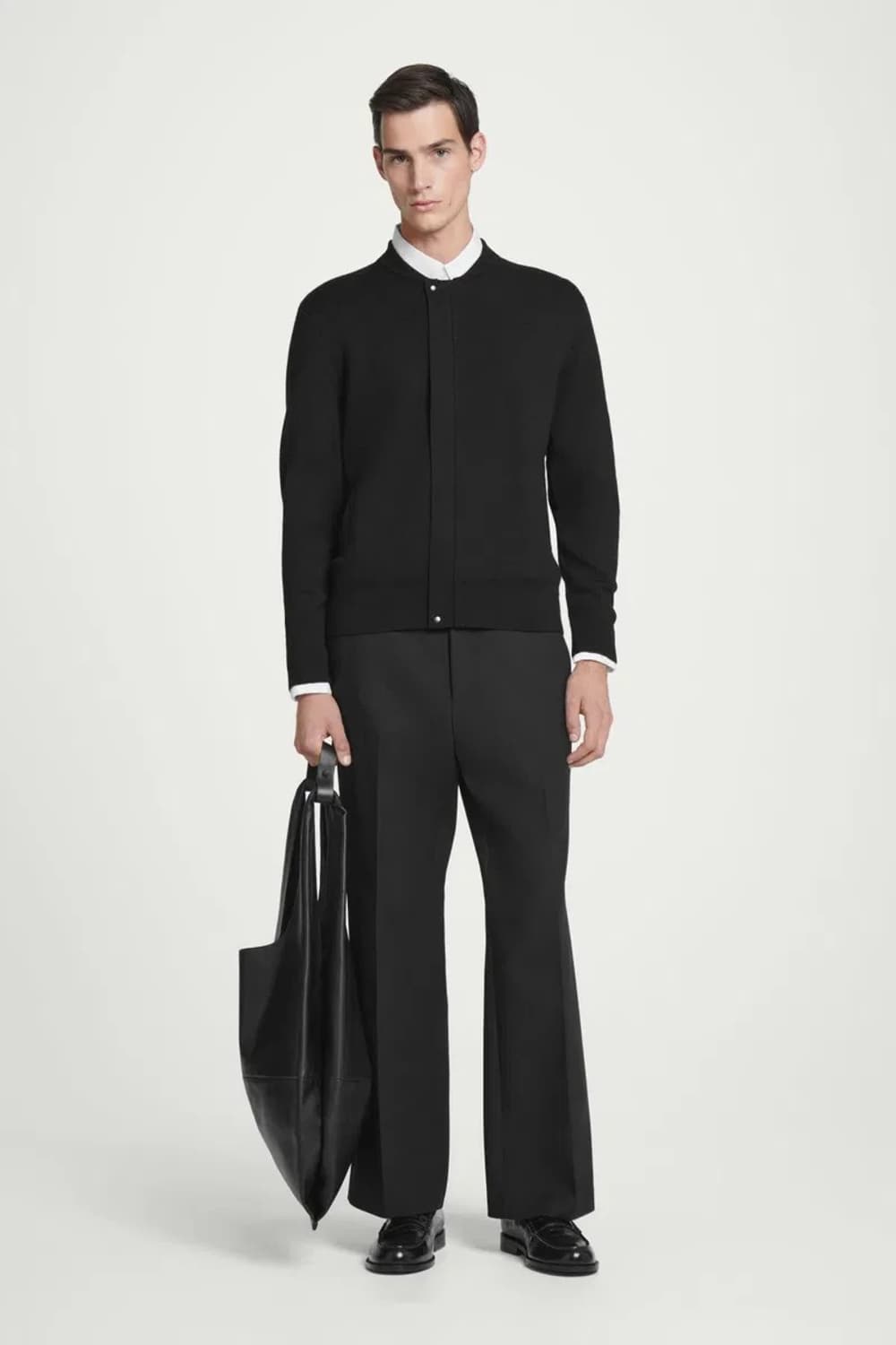 COS 남성 니트 울버머 가디건 자켓 (블랙, M/민트급) 상품이미지3