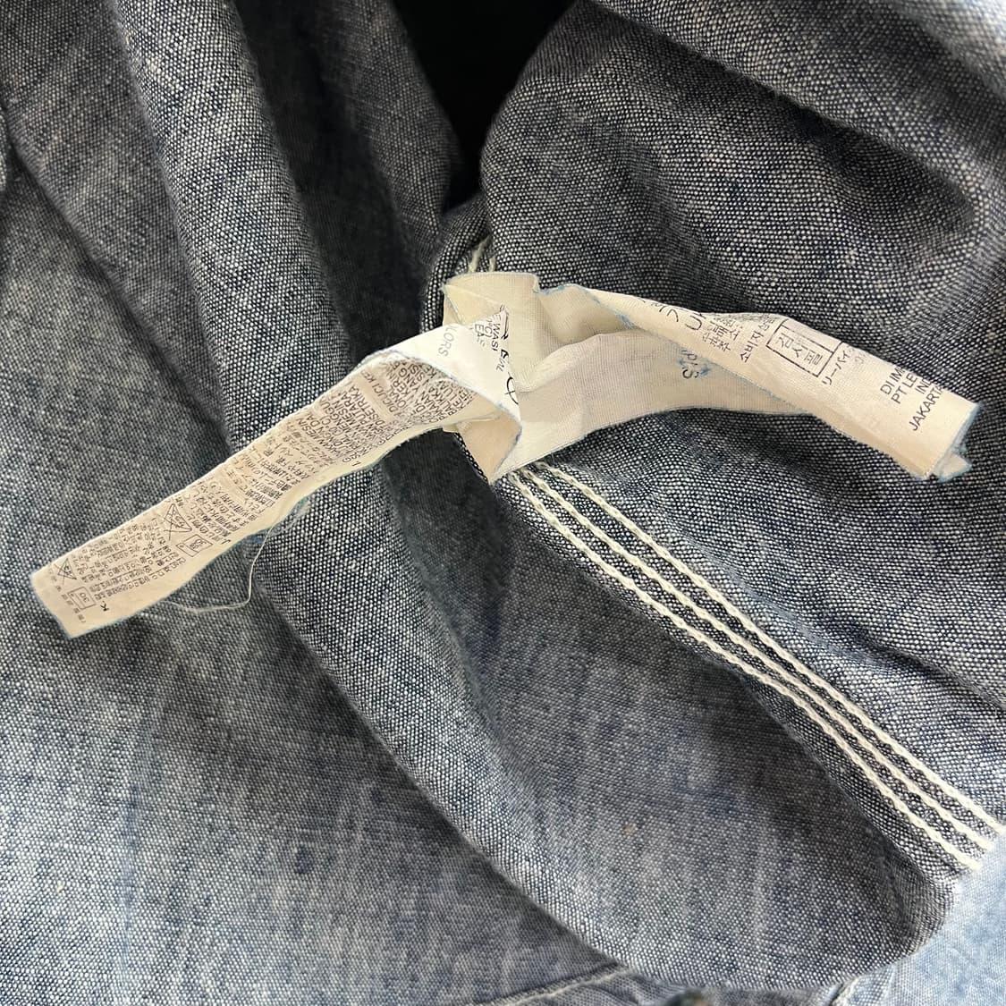 90s Levis Jpn 리바이스 일제 샴브레이 웨스턴 셔츠(S) 상품이미지3