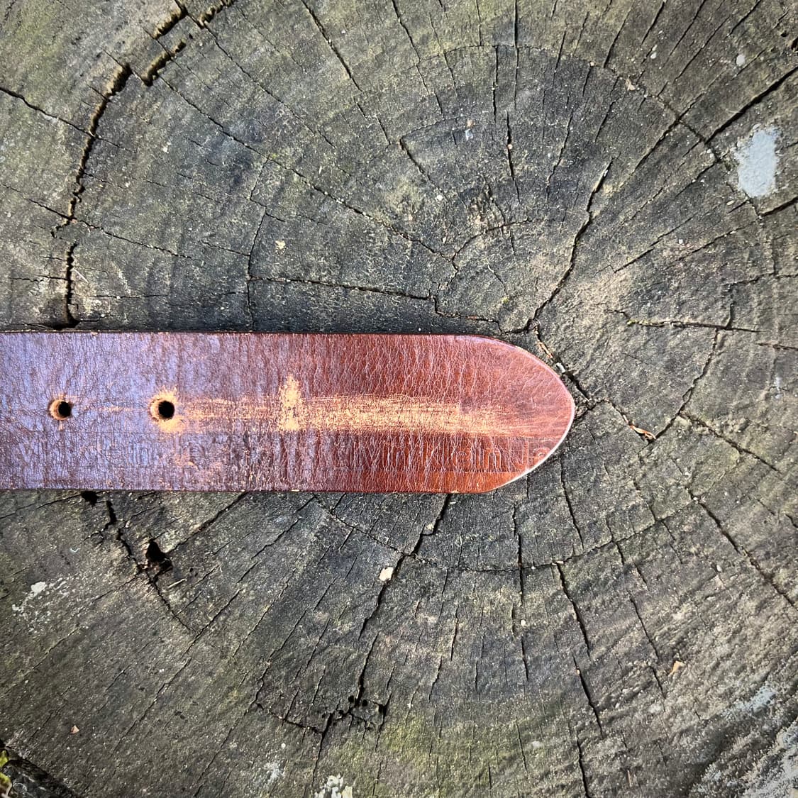 캘빈 클라인 레터링 레더 벨트 상품이미지4