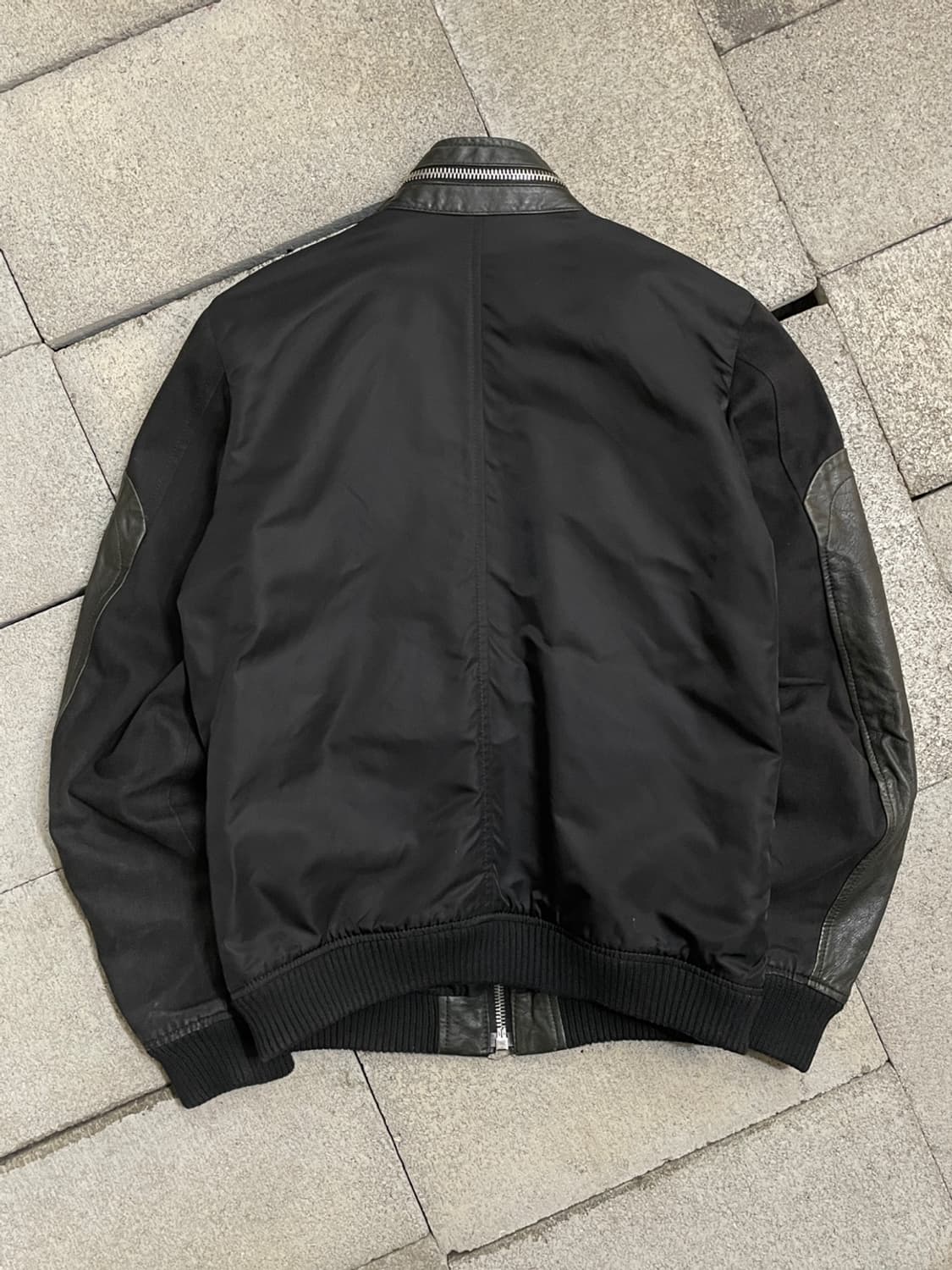 디젤 레더 믹스 봄버 자켓 상품이미지9