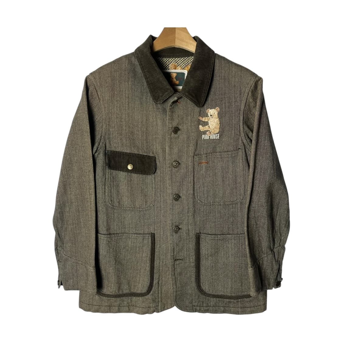 [Pink House] 핑크하우스 코듀로이카라 패치 자켓 상품이미지1